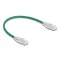 Delock RJ45 hálózati kábel Cable Cat.6A apa   apa hajlított csatlakozóval U/FTP Slim 0,3 m, zöld (80363)