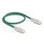 Delock RJ45 hálózati kábel Cable Cat.6A apa   apa hajlított csatlakozóval U/FTP Slim 0,5 m, zöld (80364)