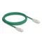 Delock RJ45 hálózati kábel Cable Cat.6A apa   apa hajlított csatlakozóval U/FTP Slim 2 m, zöld (80366)