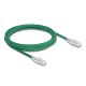 Delock RJ45 hálózati kábel Cable Cat.6A apa   apa hajlított csatlakozóval U/FTP Slim 3 m, zöld