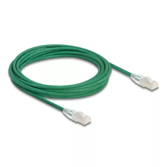   Delock RJ45 hálózati kábel Cable Cat.6A apa   apa hajlított csatlakozóval U/FTP Slim 5 m, zöld (80368)
