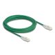 Delock RJ45 hálózati kábel Cable Cat.6A apa   apa hajlított csatlakozóval U/FTP Slim 5 m, zöld