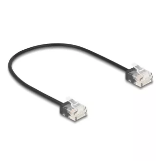   Delock RJ45 hálózati kábel Cat.6 UTP ultra vékony 0,3 m, fekete (80369)