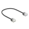 Delock RJ45 hálózati kábel Cat.6 UTP ultra vékony 0,3 m, fekete (80369)