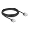 Delock RJ45 hálózati kábel Cat.6 UTP ultra vékony 5 m, fekete (80374)