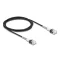 Delock RJ45 hálózati kábel dupla hajlítás védelemmel Cat.6A UTP Slim 2 m, fekete (80390)