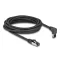 Delock RJ45 hálózati kábel Cat.8.1 S/FTP 90  fokban felfelé hajló / egyenes 5 m fekete (80397)