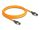 Delock RJ45 hálózati kábel USB Type-C  porttal megtalálási, önazonosítási funkcióval Cat.6A S/FTP 2 m narancssárga (80408)