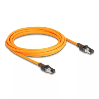   Delock RJ45 hálózati kábel USB Type-C  porttal megtalálási, önazonosítási funkcióval Cat.6A S/FTP 3 m narancssárga (80410)