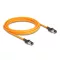 Delock RJ45 hálózati kábel USB Type-C  porttal megtalálási, önazonosítási funkcióval Cat.6A S/FTP 3 m narancssárga (80410)