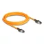 Delock RJ45 hálózati kábel USB Type-C  porttal megtalálási, önazonosítási funkcióval Cat.6A S/FTP 3 m narancssárga (80410)