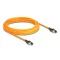 Delock RJ45 hálózati kábel USB Type-C  porttal megtalálási, önazonosítási funkcióval Cat.6A S/FTP 7,5 m narancssárga (80415)