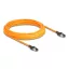 Delock RJ45 hálózati kábel USB Type-C  porttal megtalálási, önazonosítási funkcióval Cat.6A S/FTP 7,5 m narancssárga (80415)
