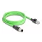 Delock Kábel M12 A kódolt 8 tűs apa - RJ45 apa PUR (TPU) 2 m (80422)