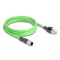 Delock Kábel M12 D kódolt 4 tűs apa - RJ45 apa PUR (TPU) 2 m (80427)