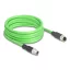 Delock Kábel M12 X kódolt 8 tűs apa - anya PUR (TPU) 5 m (80434)