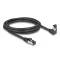 Delock RJ45 hálózati kábel Cat.8.1 S/FTP 90  fokban lefelé hajló / egyenes 2 m fekete (80446)