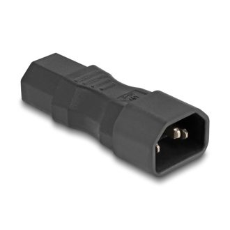   Delock Tápadapter IEC 60320 - C14 - C13, apa / anya, 10 A, egyenes (80467)
