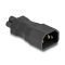 Delock Tápadapter IEC 60320 - C14 - C5, apa / anya, 2,5 A, egyenes (80468)
