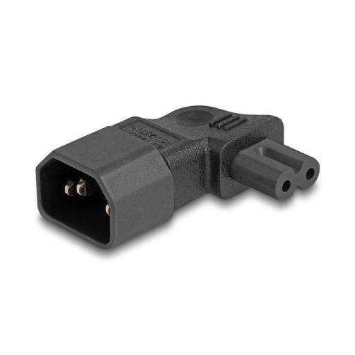 Delock Tápadapter IEC 60320 - C14 - C7, apa / anya, 2,5 A, 90 -ban hajlított (80473)