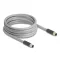 Delock M12 kábel L-kódolt 5 tűs apa - apa PUR húzóláncokhoz alkalmas 5 m szürke (80536)