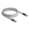 Delock M12 kábel L-kódolt 5 tűs apa - anya PUR húzóláncokhoz alkalmas 2 m szürke (80539)