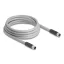 Delock M12 kábel L-kódolt 5 tűs apa - anya PUR húzóláncokhoz alkalmas 3 m szürke (80540)