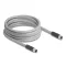 Delock M12 kábel L-kódolt 5 tűs apa - anya PUR húzóláncokhoz alkalmas 5 m szürke (80541)