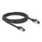 Delock RJ45 hálózati kábel Cat.8.1 S/FTP 2 m fekete