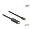 Delock USB Type-C  - HDMI kábel (DP Alt Mode) 8K 60 Hz-hez HDR funkcióval 2 m fekete (80599)