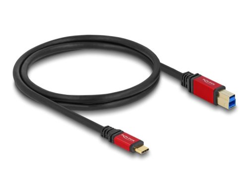 Delock USB 5 Gbps kábel USB Type-C  apa - USB B-típusú apa 1 m piros fém