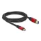 Delock USB 5 Gbps kábel USB Type-C  apa - USB B-típusú apa 2 m piros fém (80613)