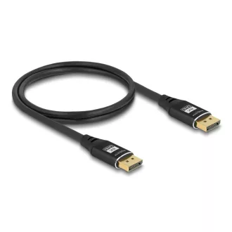 Delock DisplayPort kábel 8K 60 Hz 1 m fekete fém (80620)