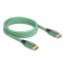 Delock DisplayPort kábel 16K 60 Hz 2 m zöld fém (80630)