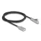 Delock Kábel USB 2.0 A-típusú apa - USB Type-C  apa hajlított, LED fénnyel és gyors töltő funkcióval 60 W 1 m (80766)