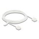 Delock RJ45 hálózati kábel Cat.6 UTP ultravékony 3 m fehér rövid csatlakoztatókkal (80776)
