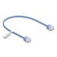 Delock RJ45 hálózati kábel Cat.6 UTP ultravékony 0,3 m kék rövid csatlakoztatókkal (80778)