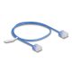 Delock RJ45 hálózati kábel Cat.6 UTP ultravékony 0,5 m kék rövid csatlakoztatókkal (80779)