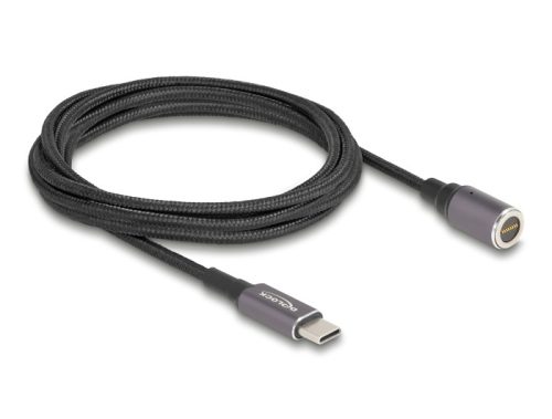 Delock Laptop töltőkábel USB Type-C  apa - mágneses 8 tűs konnektor 1,8 m