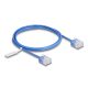 Delock RJ45 hálózati kábel Cat.6 UTP ultravékony 1 m kék rövid csatlakoztatókkal (80796)