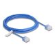 Delock RJ45 hálózati kábel Cat.6 UTP ultravékony 3 m kék rövid csatlakoztatókkal (80798)