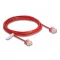 Delock RJ45 hálózati kábel Cat.6 UTP ultravékony 3 m piros rövid csatlakoztatókkal (80819)