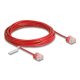 Delock RJ45 hálózati kábel Cat.6 UTP ultravékony 5 m piros rövid csatlakoztatókkal (80820)