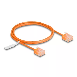   Delock RJ45 hálózati kábel Cat.6 UTP ultravékony 1 m narancssárga rövid csatlakoztatókkal (80855)