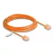 Delock RJ45 hálózati kábel Cat.6 UTP ultravékony 5 m narancssárga rövid csatlakoztatókkal (80858)