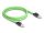 Delock RJ45 hálózati kábel Cat.6A apa   apa SF/UTP alkalmas kábelvezető láncokhoz PUR (TPU) 1 m zöld (80889)