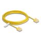 Delock RJ45 hálózati kábel Cat.6 UTP ultravékony 3 m sárga rövid csatlakoztatókkal (80913)