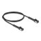 Delock RJ45 vékony hálózati kábel Cat.8.1 U/FTP hajlítható akár 40 Gbps fekete 1 m (80940)
