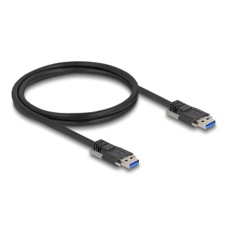   Delock USB 5 Gbps kábel A-típusú apa - A-típusú apa 19 mm-es csavar távolsággal 1 m, fekete (80997)