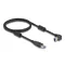 Delock USB 5 Gbps kábel A-típusú apa - B-típusú apa 90  balra hajlítva 1 m (81100)